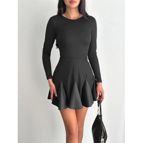 Etei Klo Crep Mini Elbise S1267