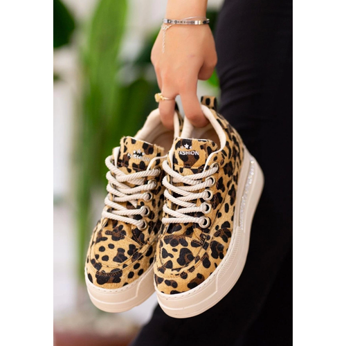 Lulu Leopar Set Backl Spor Ayakkab