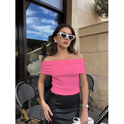 Madonna Yaka Sfr Kol Bluz Pembe