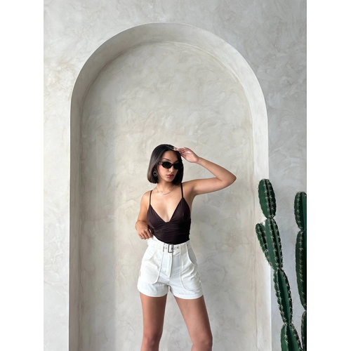 Kemer Detayl Gabardin ort Krem S25289