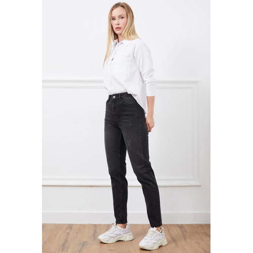 Yksek Bel Mont Jean Pantolon