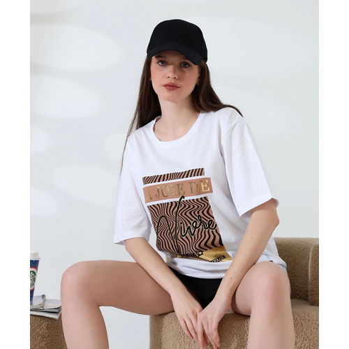 Varak izgili Oversize Tirt