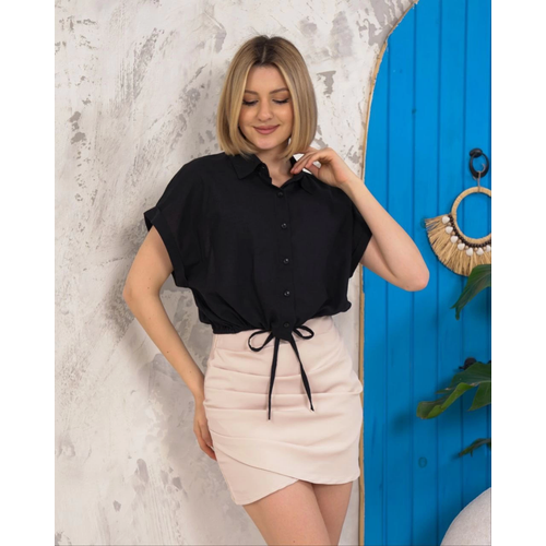 Sfr Kollu Balamal Crop Gmlek Siyah S255359