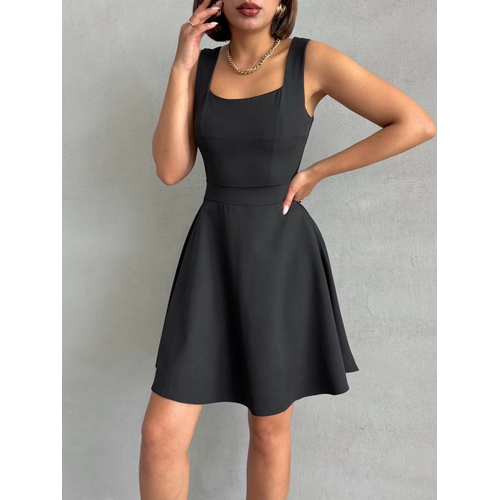 Kadn Kare Yaka Ksa Elbise S251188