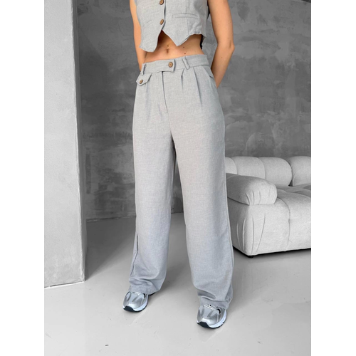 Essential Yelek Pantolon Takm Gri S255254