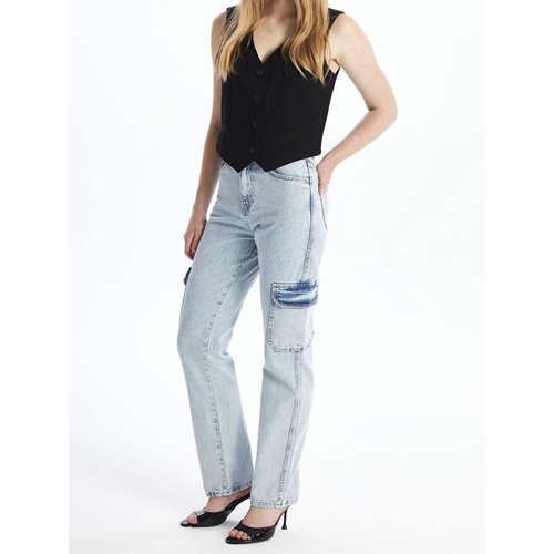 Kargo Cep Kar Ykama Jeans Pantolon
