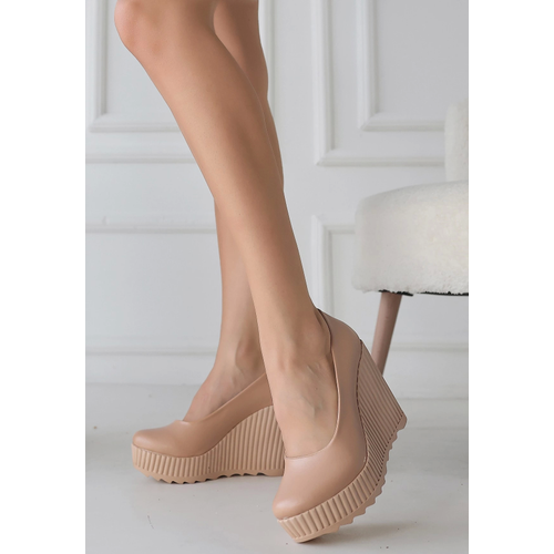 Klara Nude Cilt Doldu Topuk Ayakkab