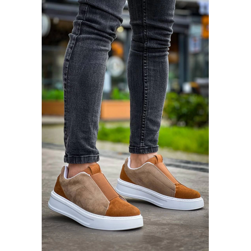 Kb-007  Kuback  Vizon Taba Yksek Taban Tek Bant Backsz Gnlk Erkek Ayakkab