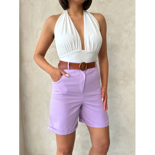 Kemerli Gabardin ort Lila S25735