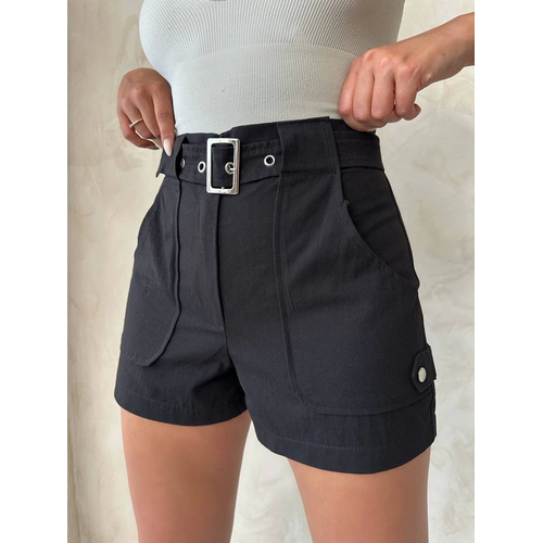 Kemer Detayl Gabardin ort Siyah S25289