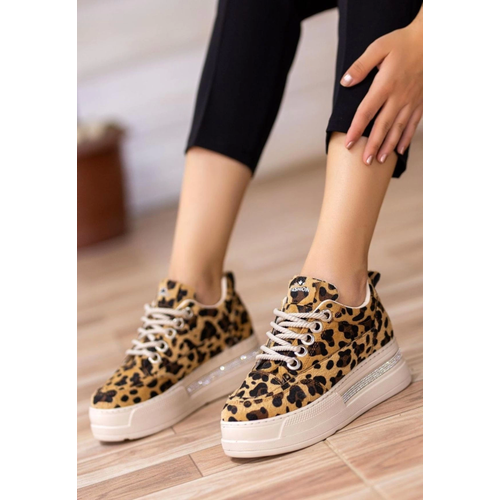 Lulu Leopar Set Backl Spor Ayakkab