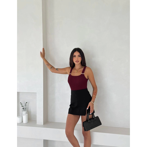 Ottoman Toka Askl Bluz Bordo S4194