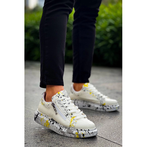 Kb-02  Kuback  Backl Crocodile Beyaz Sar Gnlk Erkek Ayakkab