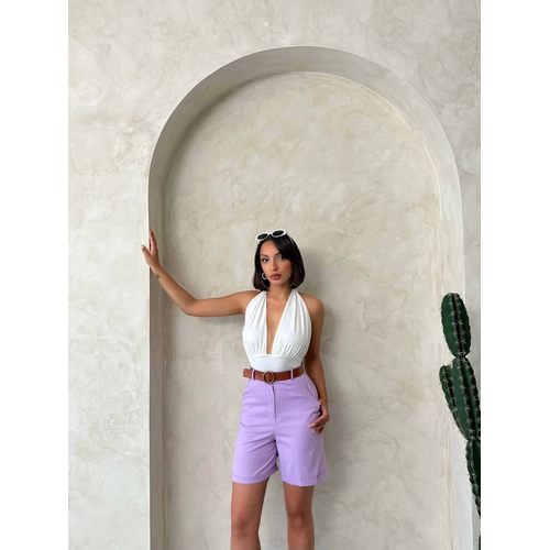Kemerli Gabardin ort Lila S25735