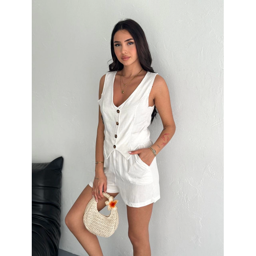 Kadn Keten ort Yelek Takm S3461