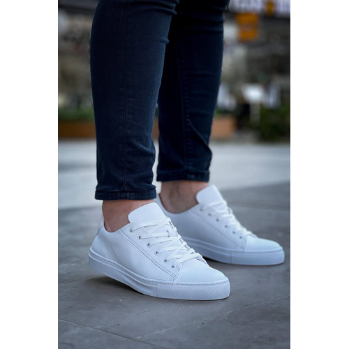 Kb-122  Kuback Beyaz Cilt Yksek Taban Backl Gnlk Erkek Ayakkab