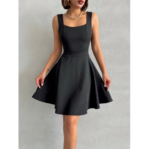 Kadn Kare Yaka Ksa Elbise S251188