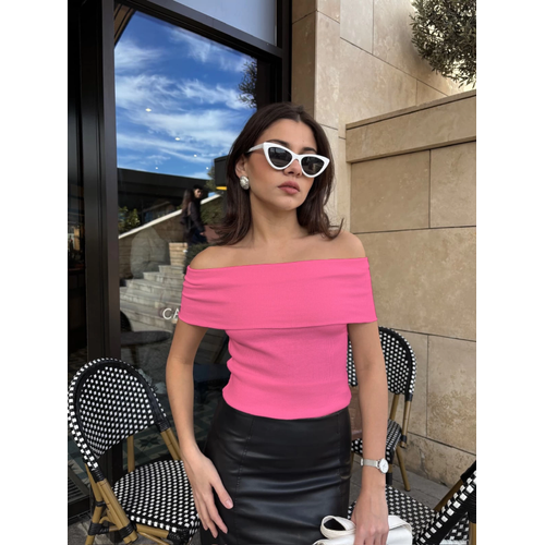 Madonna Yaka Sfr Kol Bluz Pembe