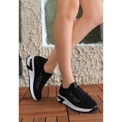 Edne Siyah Triko Backl Spor Ayakkab