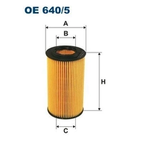 FILTRON OE640-5 | Yağ Filtresi 00-Sprinter Eleman Tip