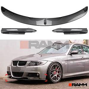 BMW E90 M-Tech �n Tampon Lipi + Flap Seti � Parlak Karbon