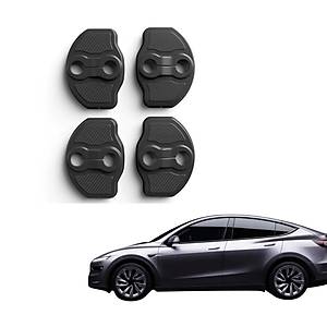 Tesla Juniper Kap� Kilidi Koruma Kapaklar� � 4 Adet � Siyah