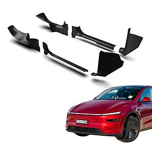 Tesla Juniper �n Arka ve Orta Direk Kap� E�ik Koruyucu Bakalit � 8 Adet � Mat Siyah