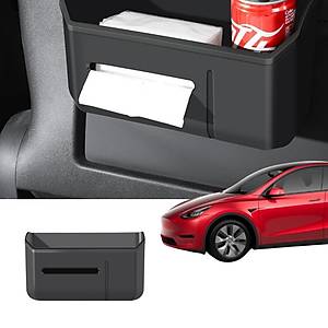 Tesla Model Y - Model 3 Koltuk Arkas�na Tak�lan �ok Ama�l� Saklama Kutusu - Siyah