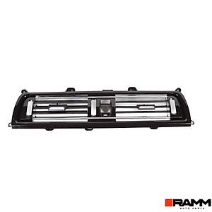 BMW 5 Serisi F10 2010-2016 Klima Kalorifer Orta Havaland�rma Izgaras� - Siyah - Kromlu