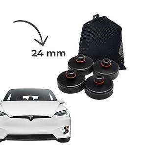 Tesla Model Y - Model 3 Lift Takoz Seti - 24 mm - 4 Adet - Bez Torbal� - Siyah