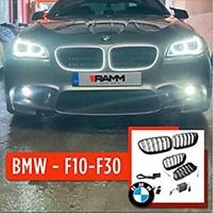 BMW 5 Serisi F10 - BMW 3 Serisi F30 I��kl� Kayar LED Panjur Izgara Seti