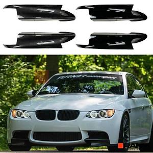 BMW E90 E91 E92 E93 M3 �n Tampon Flap Seti � Parlak Siyah