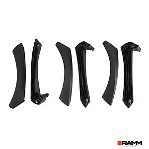 BMW 3 Serisi E90 2006-2013 Kap� Kolu Kaplamas� Seti - Siyah