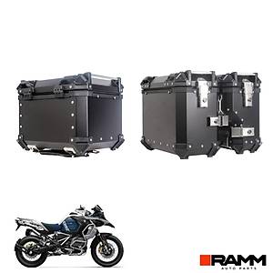 BMW Motorrad 1200 GS - 1200 GS Adventure - 1250 GS - 1250 GS Adventure Al�minyum ��l� �anta Seti � Siyah