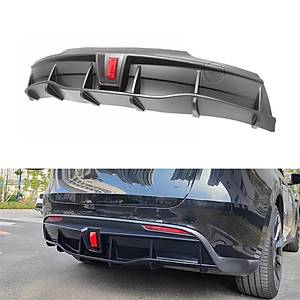 Tesla Model Y Arka Tampon Spoyleri (Spoiler) I��kl� Arka Dif�z�r � Mat Siyah