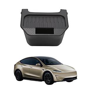 Tesla Juniper Arka Koltuk Ortas�na Tak�lan Kapakl� ��p Kutusu ve Saklama Alan� � Siyah