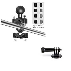 Knmaster MC-30 Ayna ve Gidon Ba�lant�l� 360� Ayarlanabilir Kamera Tutucu Aparat