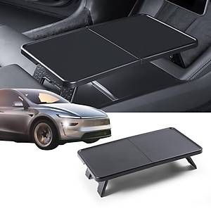 Tesla Juniper �n Orta Konsol �ok Ama�l� Katlan�r Masa � Siyah