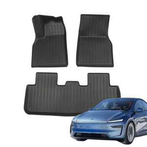 Tesla Juniper Paspas Tak�m� �n ve Arka � �izgili Desen � Siyah