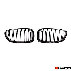 BMW 5 Serisi F10 2010-2016 �n Panjur B�brek Izgara Seti - Piano Black