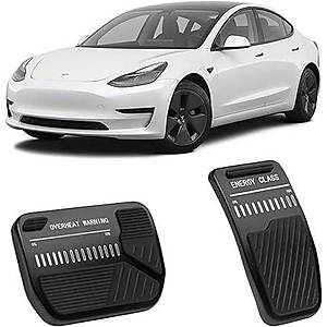 Tesla Model Y - Model 3 Pedal Seti - Spor Versiyon - Siyah - 2 Adet Set