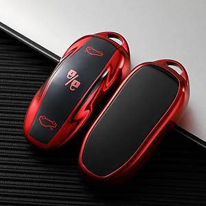 Tesla Model Y � Model 3 Anahtar Kart� Muhafaza Kab� � K�rm�z�