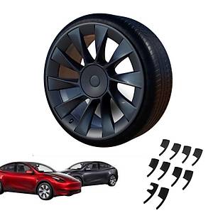 Tesla Model Y Sekmanl� BLAZE Jant Kapa�� - 20 �n� - Mat Siyah - 4 Adet Set
