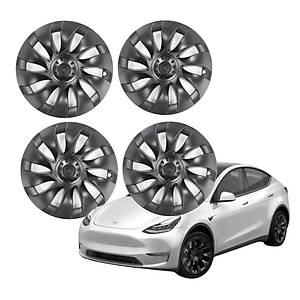 Tesla Model Y CYCLONE Jant Kapa�� Seti 20 �n� � Mat Siyah