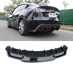 Tesla Model Y Arka Tampon Spoyleri (Spoiler) Dif�z�r � Parlak Siyah