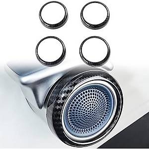 BYD Atto 3 Hoparl�r ��k��lar� �er�evesi - ABS Karbon Kaplama - Siyah - 4 Adet Set