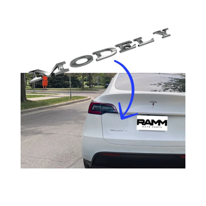 Tesla Model Y Arka Stop Alt� Model Y Logosu - G�m��