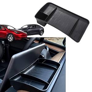 Tesla Model Y - Model 3 M�knat�s Tutuculu Ekran Arkas� D�zenleyici - Siyah