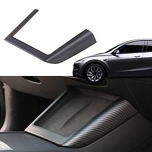 Tesla Juniper Kablosuz Telefon �arj Cihaz� Dekoratif �er�evesi Karbon Kaplama � Mat Siyah