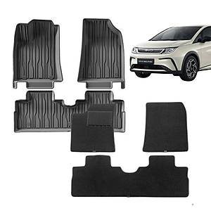 BYD Dolphin Hal� + Kau�uk �n ve Arka Paspas Tak�m� � Siyah (6 Par�a)